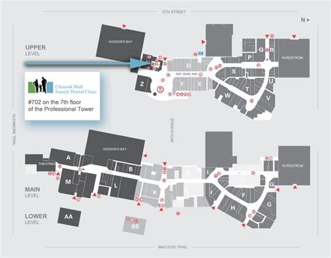 chinook mall map directory.